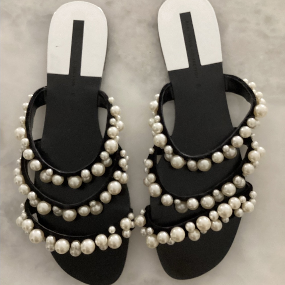 Zara Pearl Sandals - Picture 2 of 5
